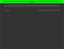 Tablet Screenshot of healthy-living-solutions.com
